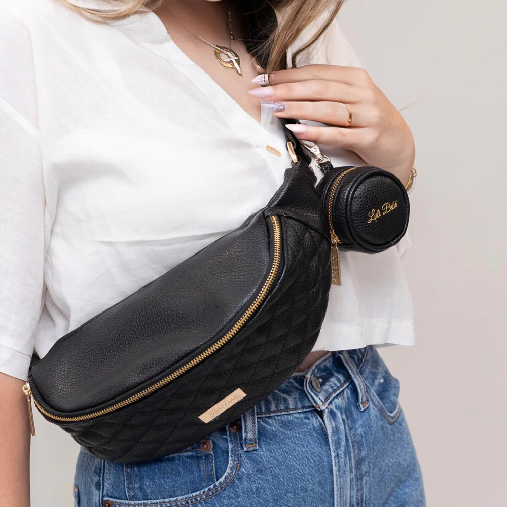 black sling bag