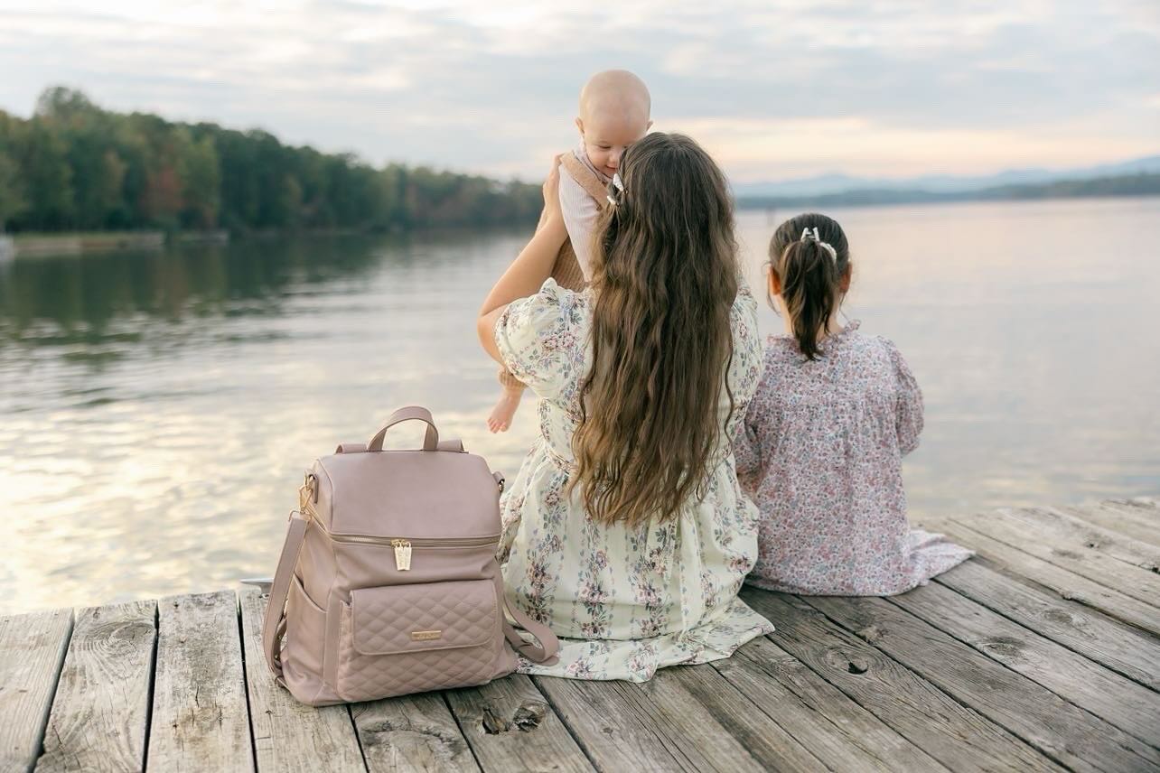 Mom enjoying with kids