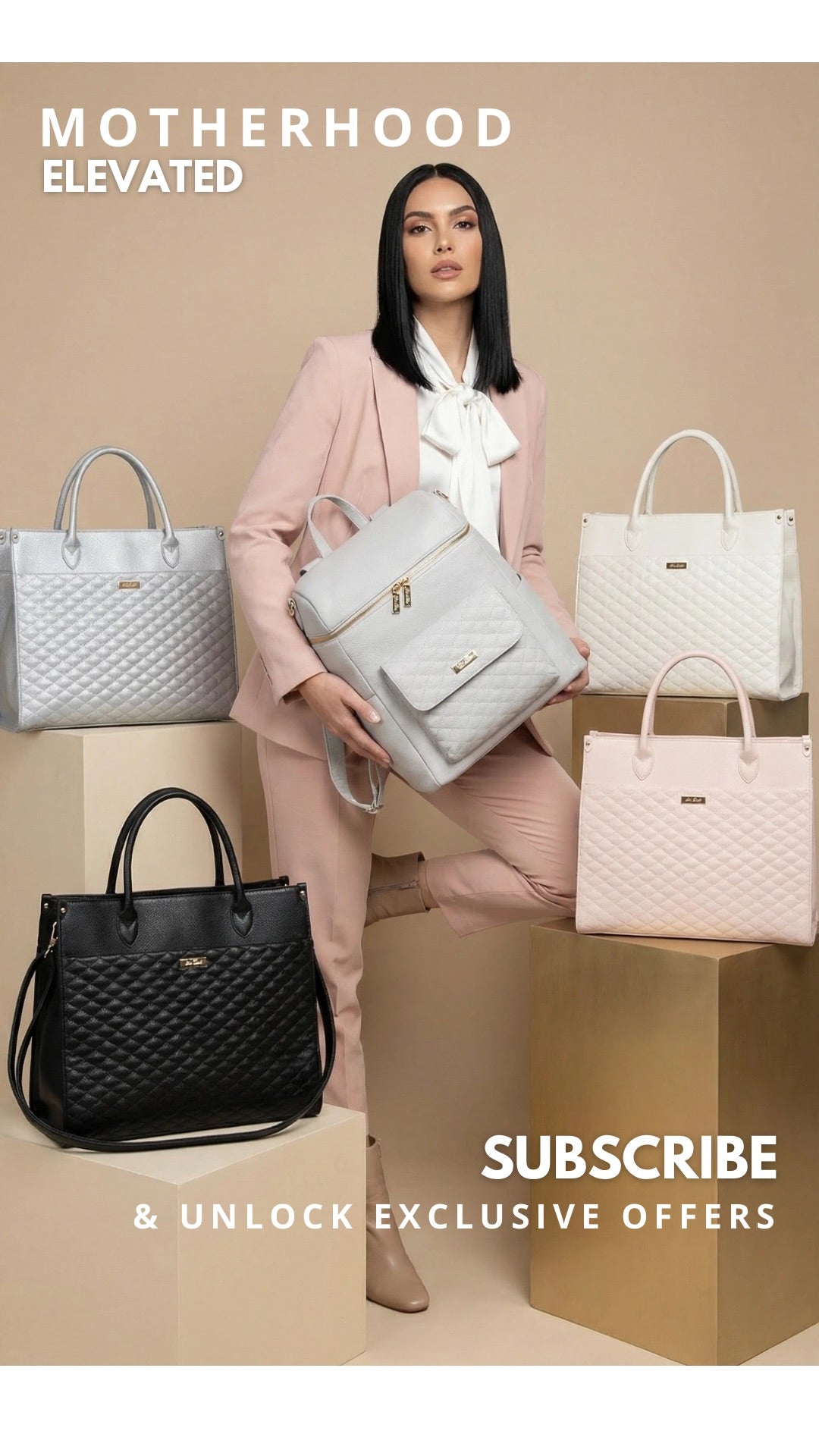 Grey Diaper bag + totes