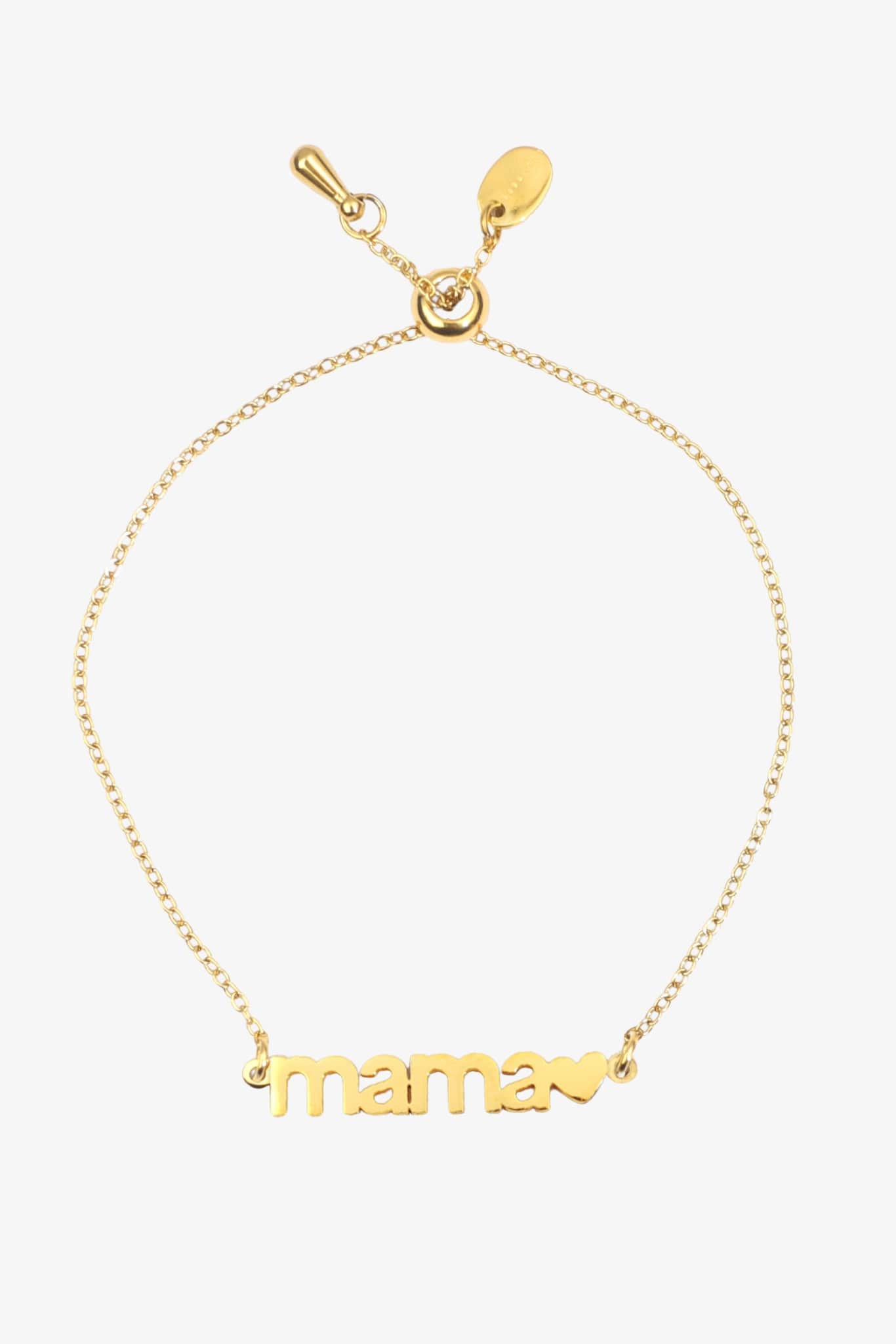 “Mama” Bracelet – 18k Gold Plated Stainless Steel - Free Gift - Luli Bebe