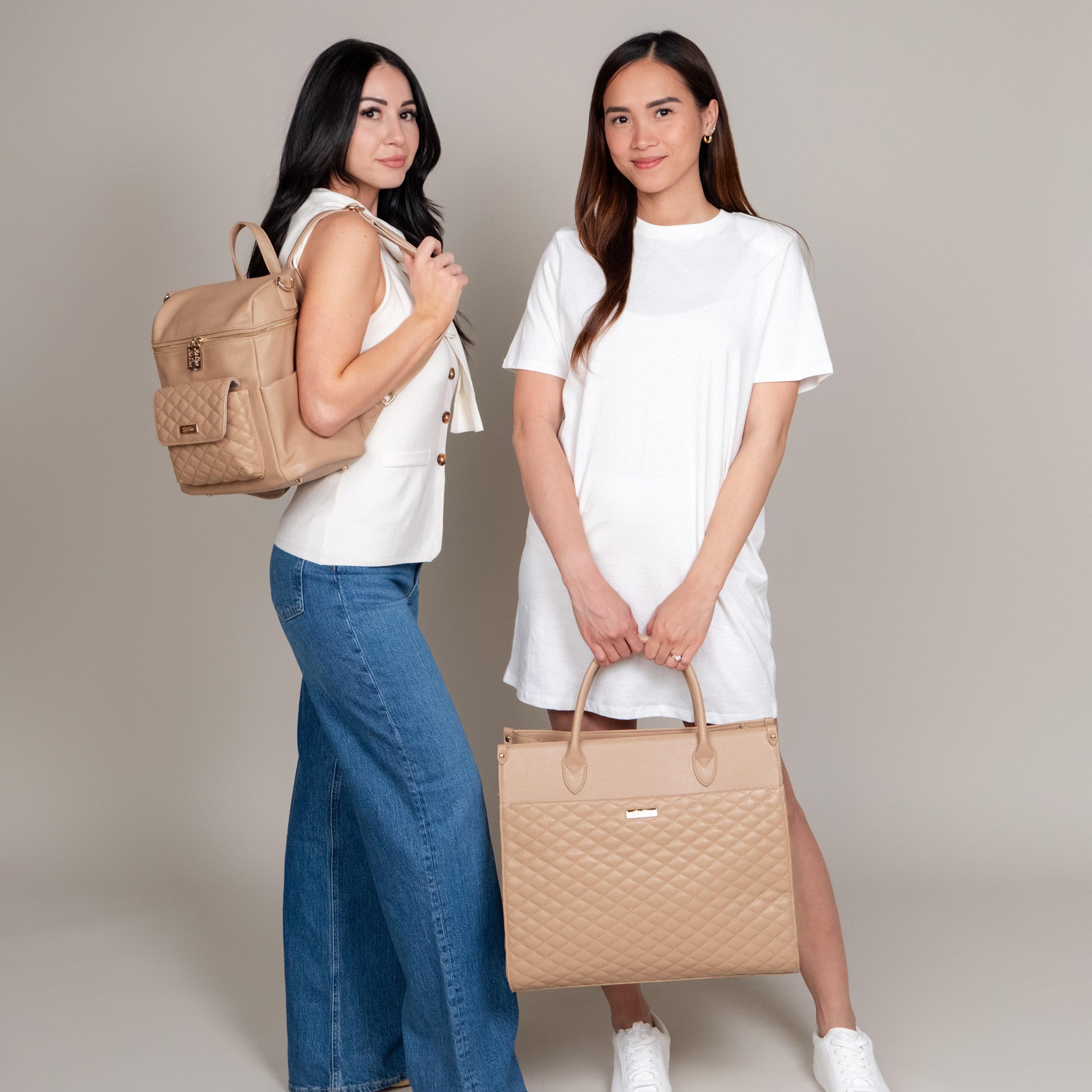 Latte diaper bag Backpack and Tote bag for stylish moms