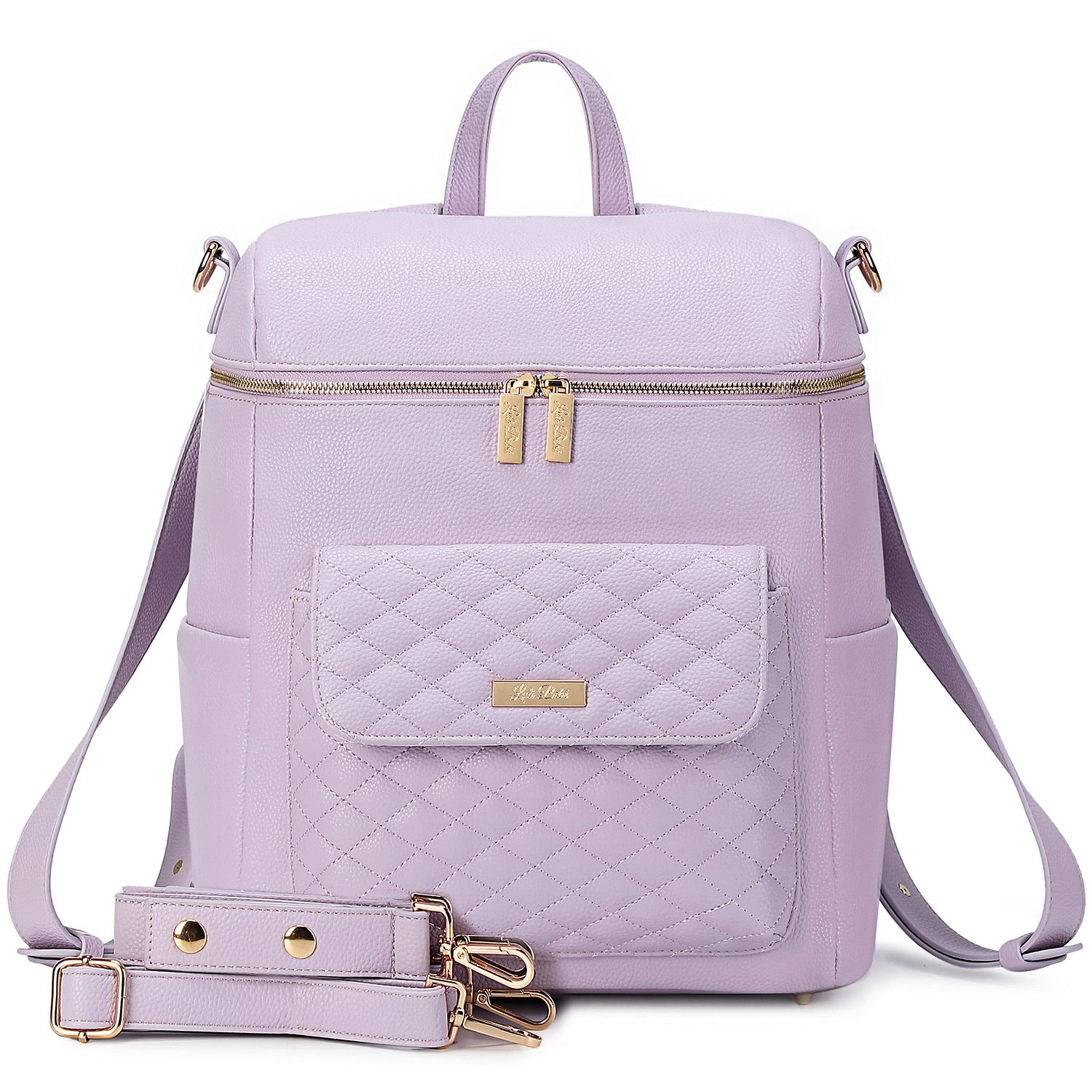 Diaper Bag Backpack with stroller straps Lavender Designer baby bag – Luli bebe