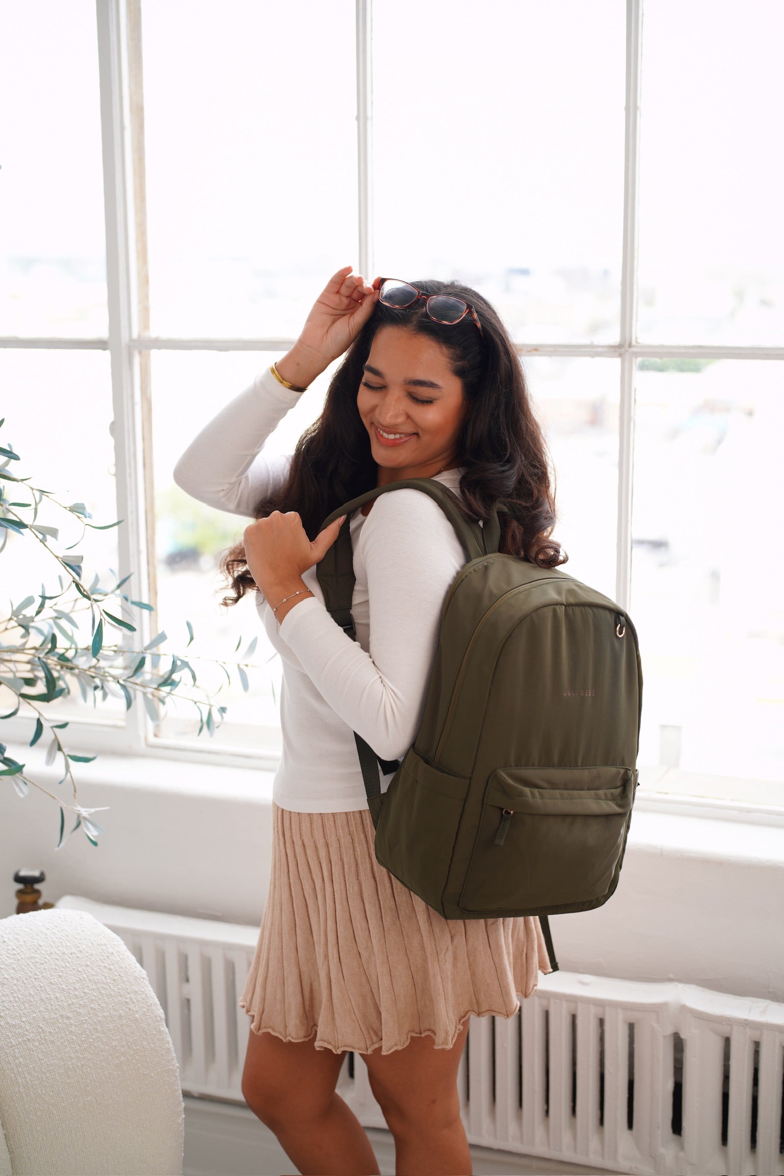 The Daily Backpack Olive - Luli Bebe