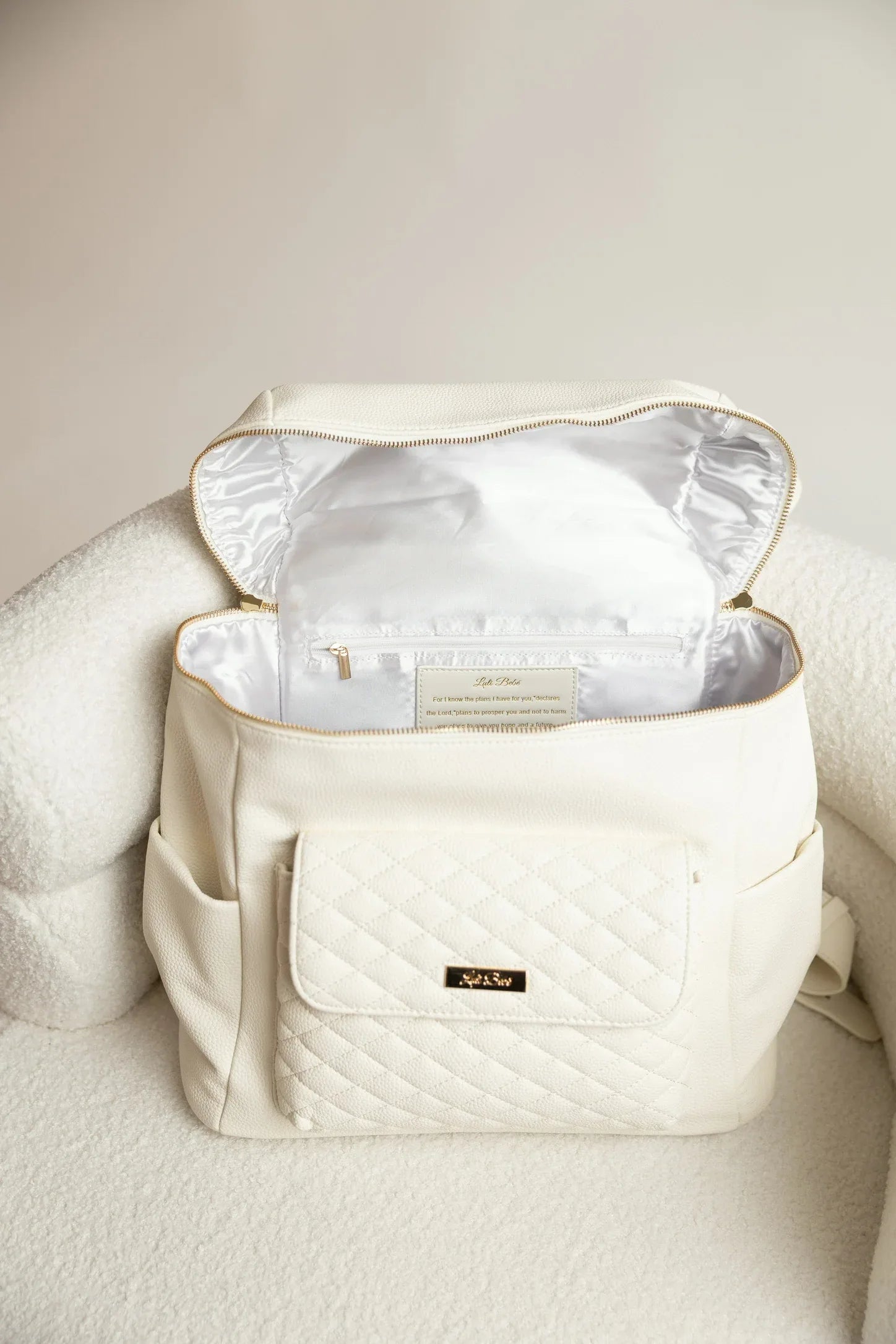 vegan leather diaper bag