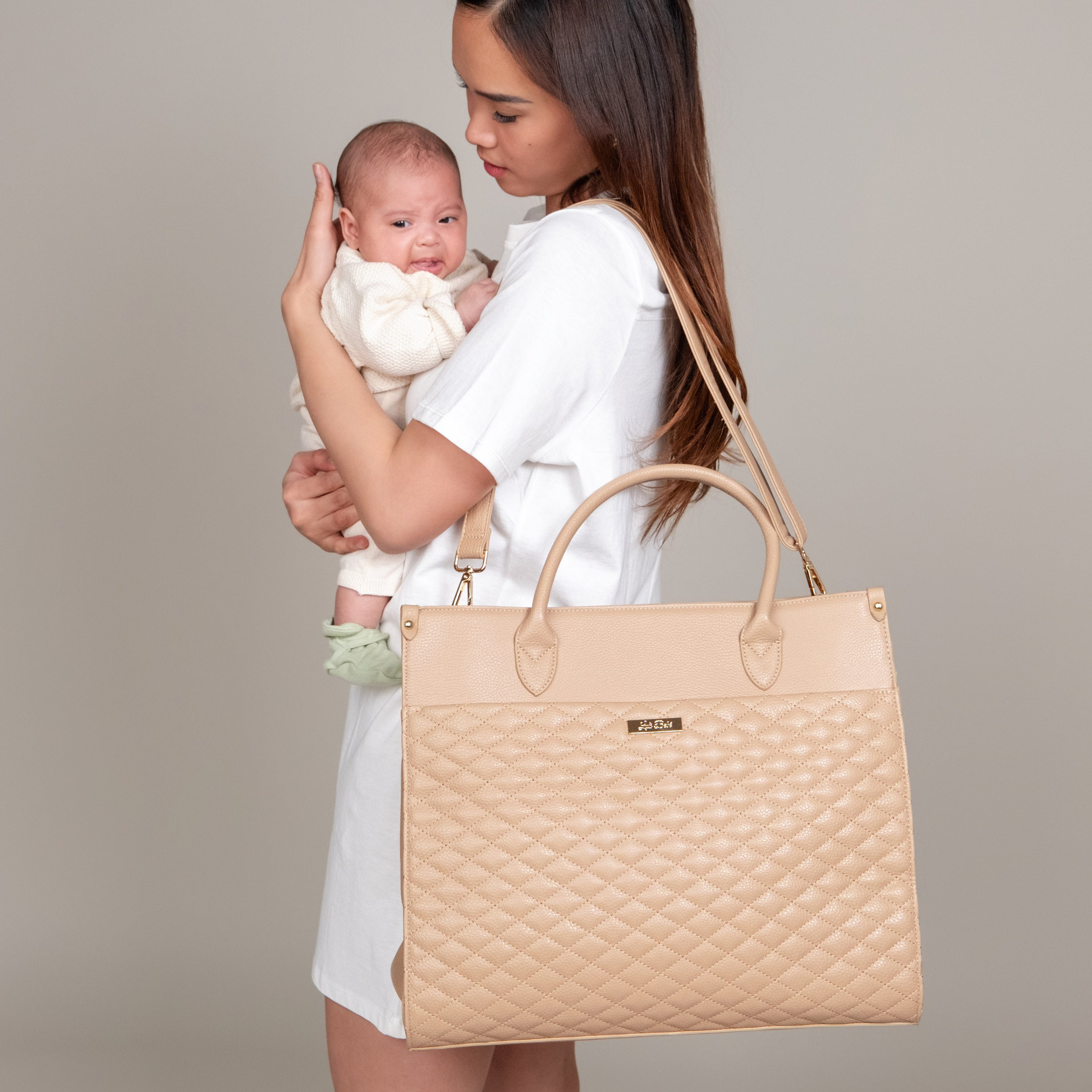 Luli Bebe Monaco Tote Latte
