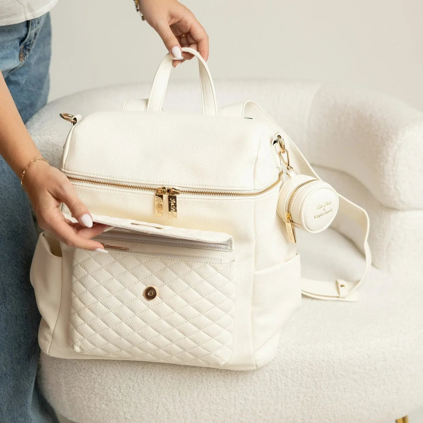 luli bebe white bag