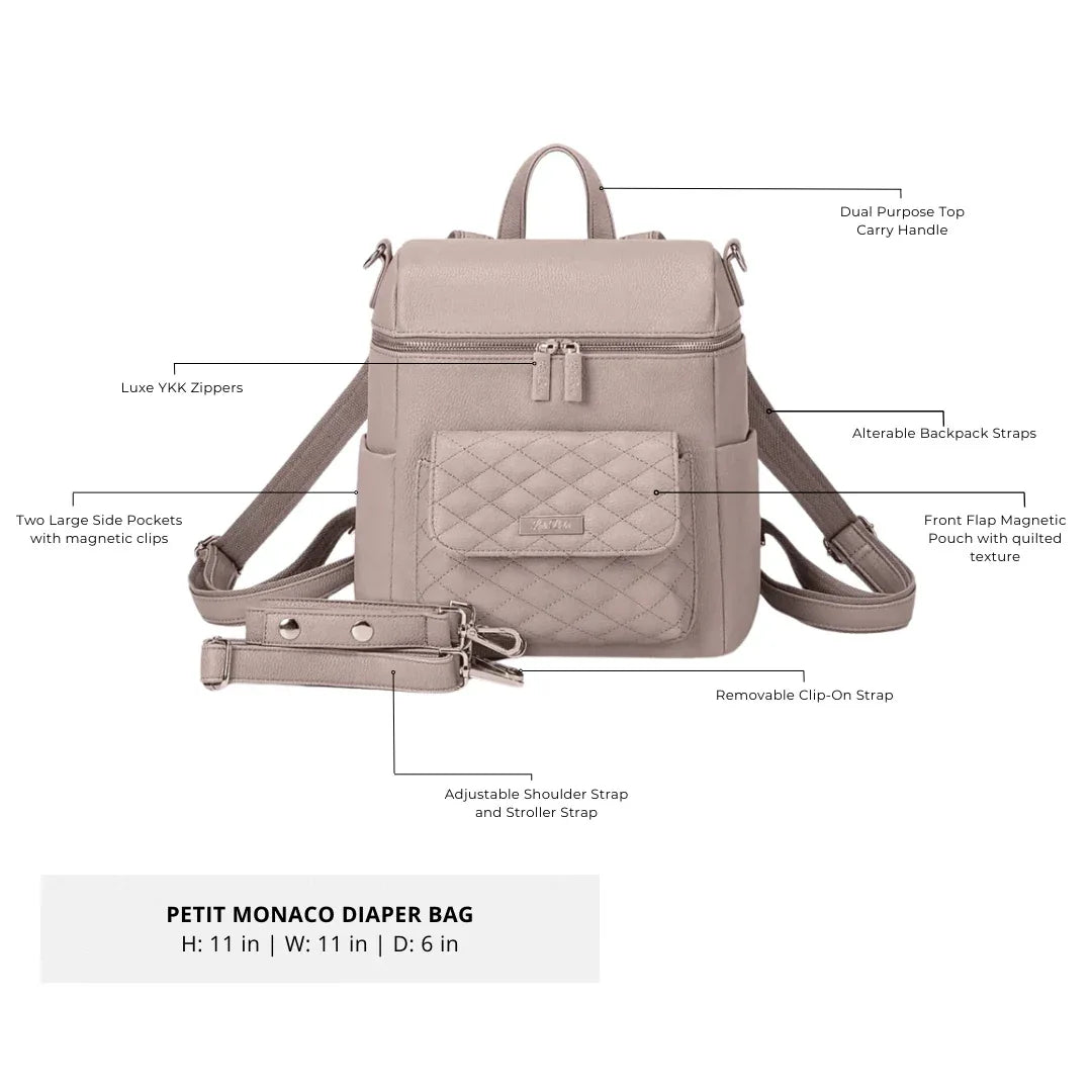 Luli bebe sdiaper bag nude rose