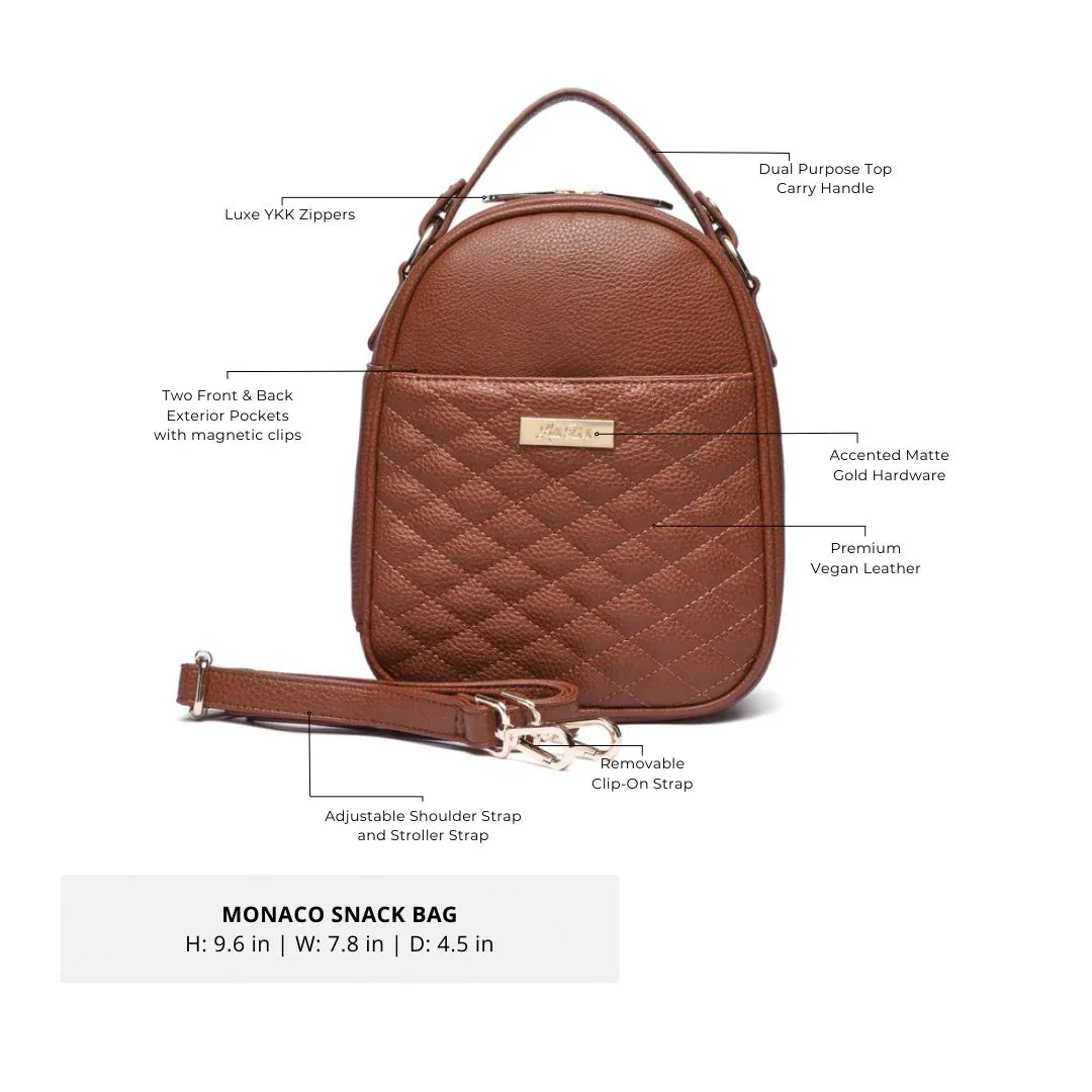 Luli bebe snack bag caramel brown