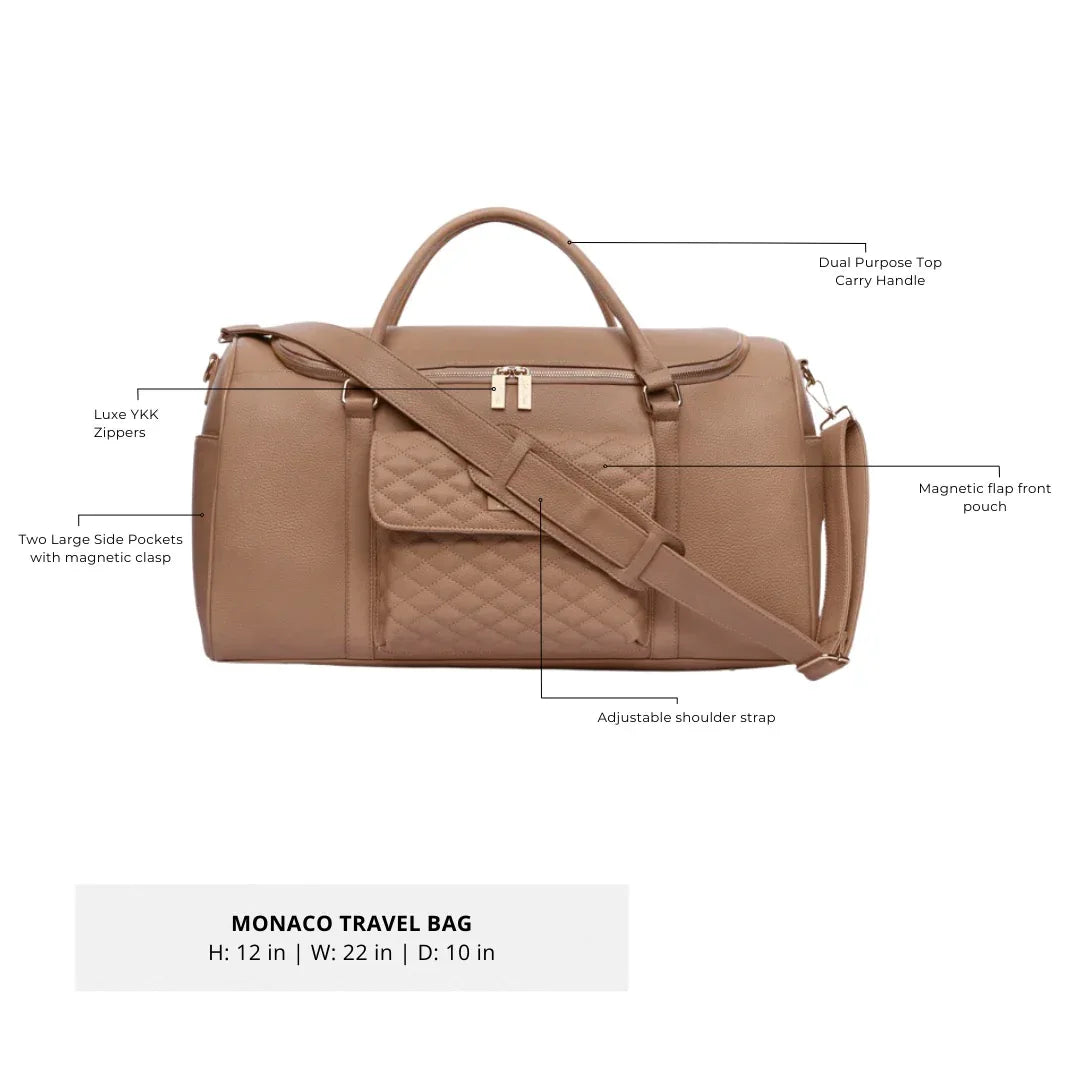 Luli bebe travel bag latte brown