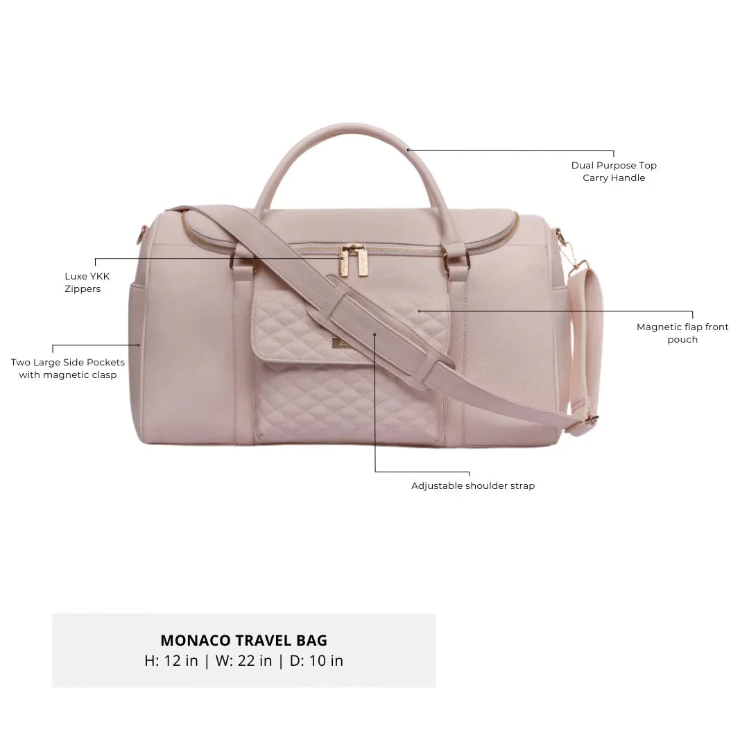 Luli bebe travel bag pastel pink