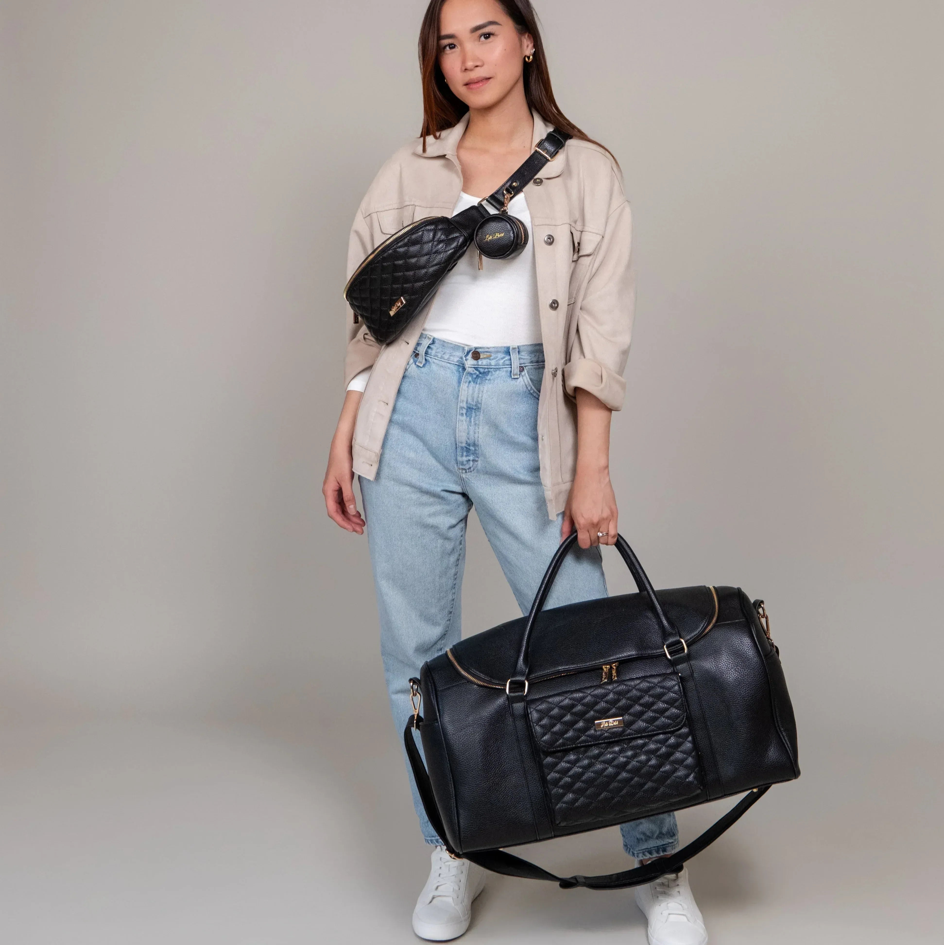 Travel and Sling Bag Black - Luli Bebe