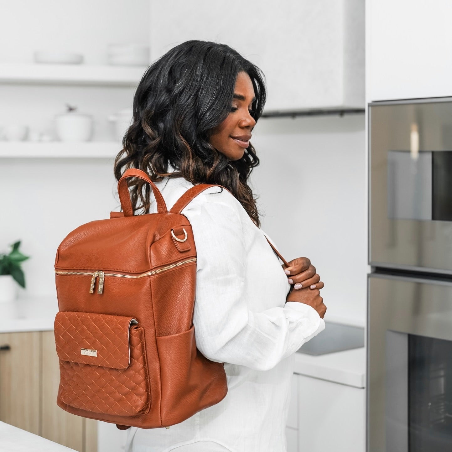 Luli Bebe Diaper Bag Caramel Brown