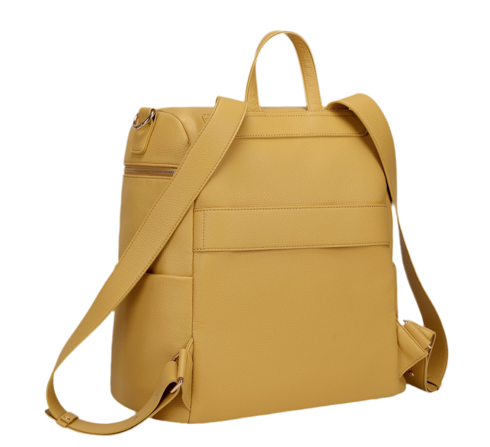 Monaco Diaper Bag in Honey Back View