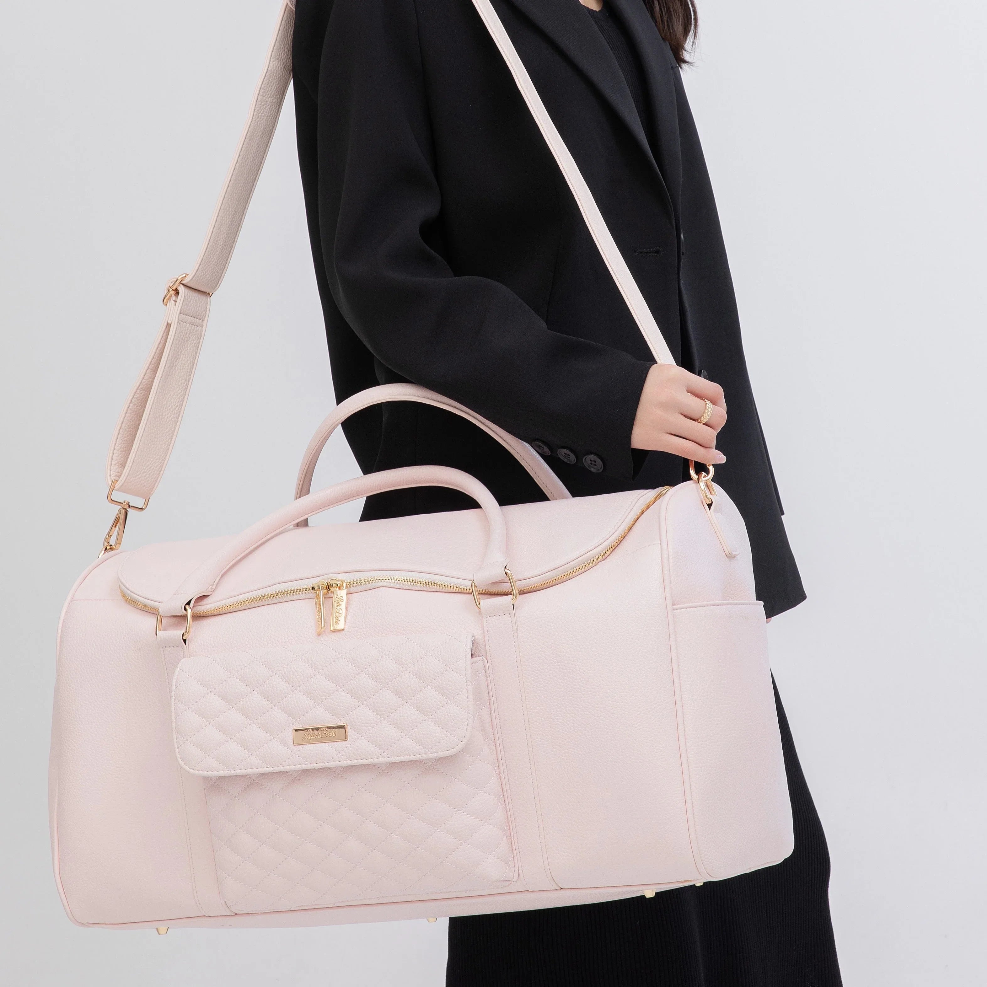 Monaco Travel Bag Pastel Pink - Luli bebe