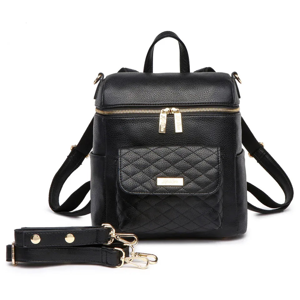 Petit Monaco Diaper Bag | Ebony Black | Luli Bebe Petit Monaco Diaper Bag | Ebony Black | Luli Bebe