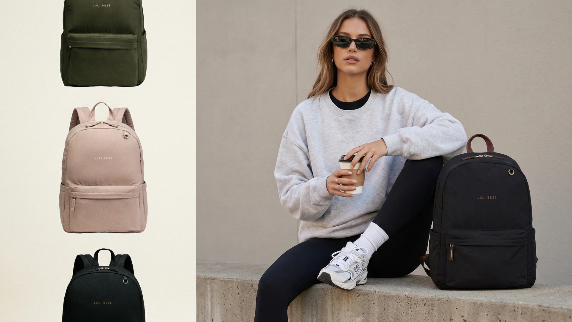 The Daily Backpack by Luli Bebe, new collection launch, available in multiple colors for everyday use