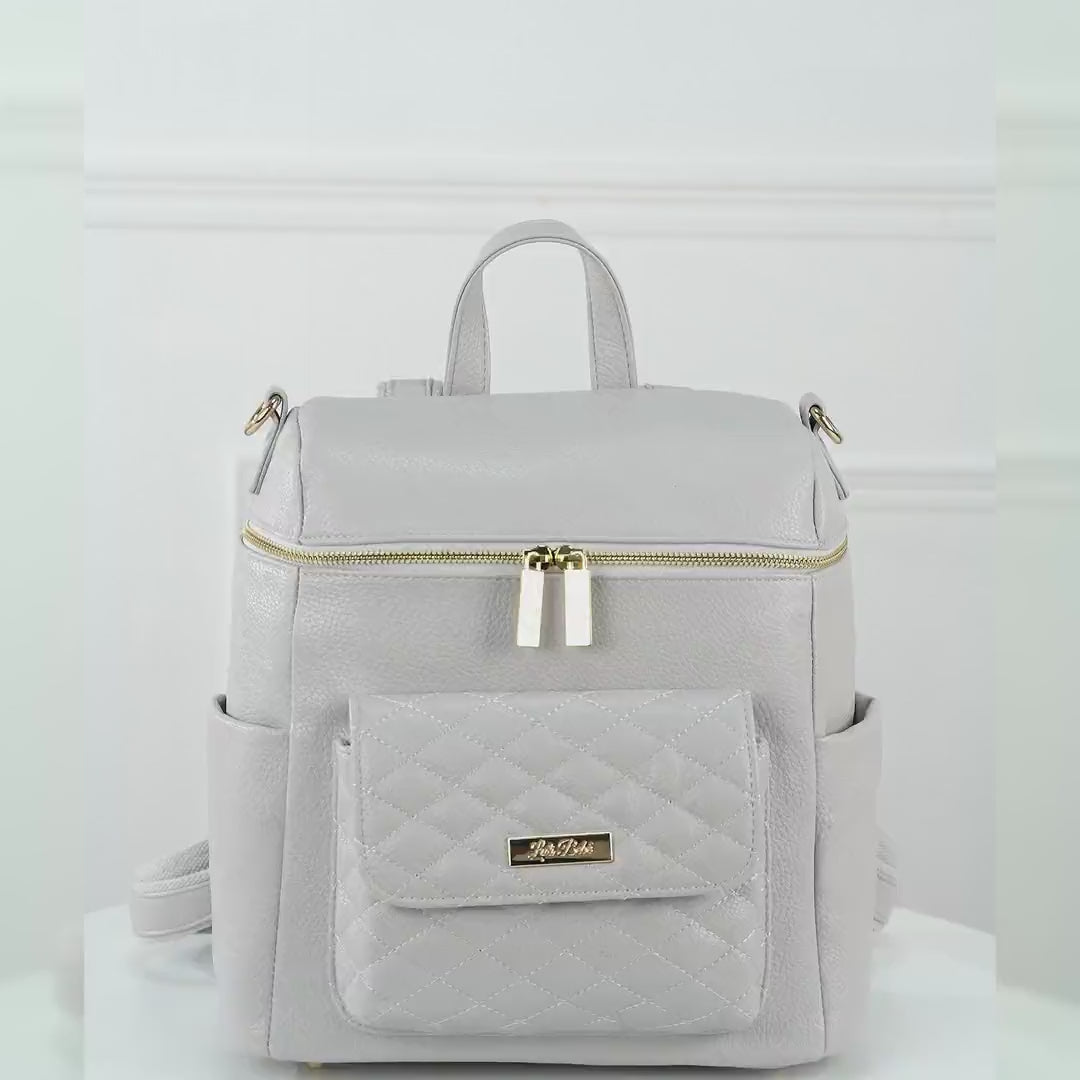 Petit Monaco Diaper Bag | Stone Grey