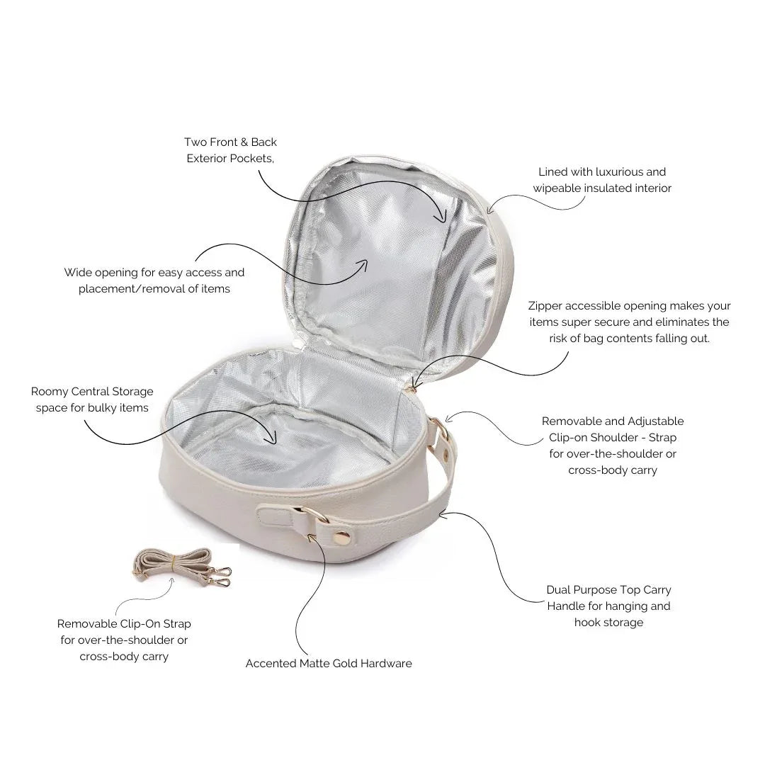 Monaco Snack Bag | Pearl White - Luli Bebé