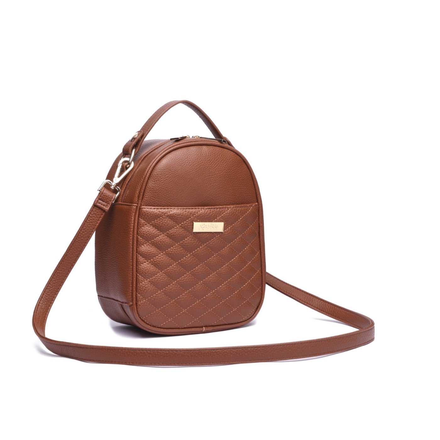 Monaco Snack Bag in Caramel Brown