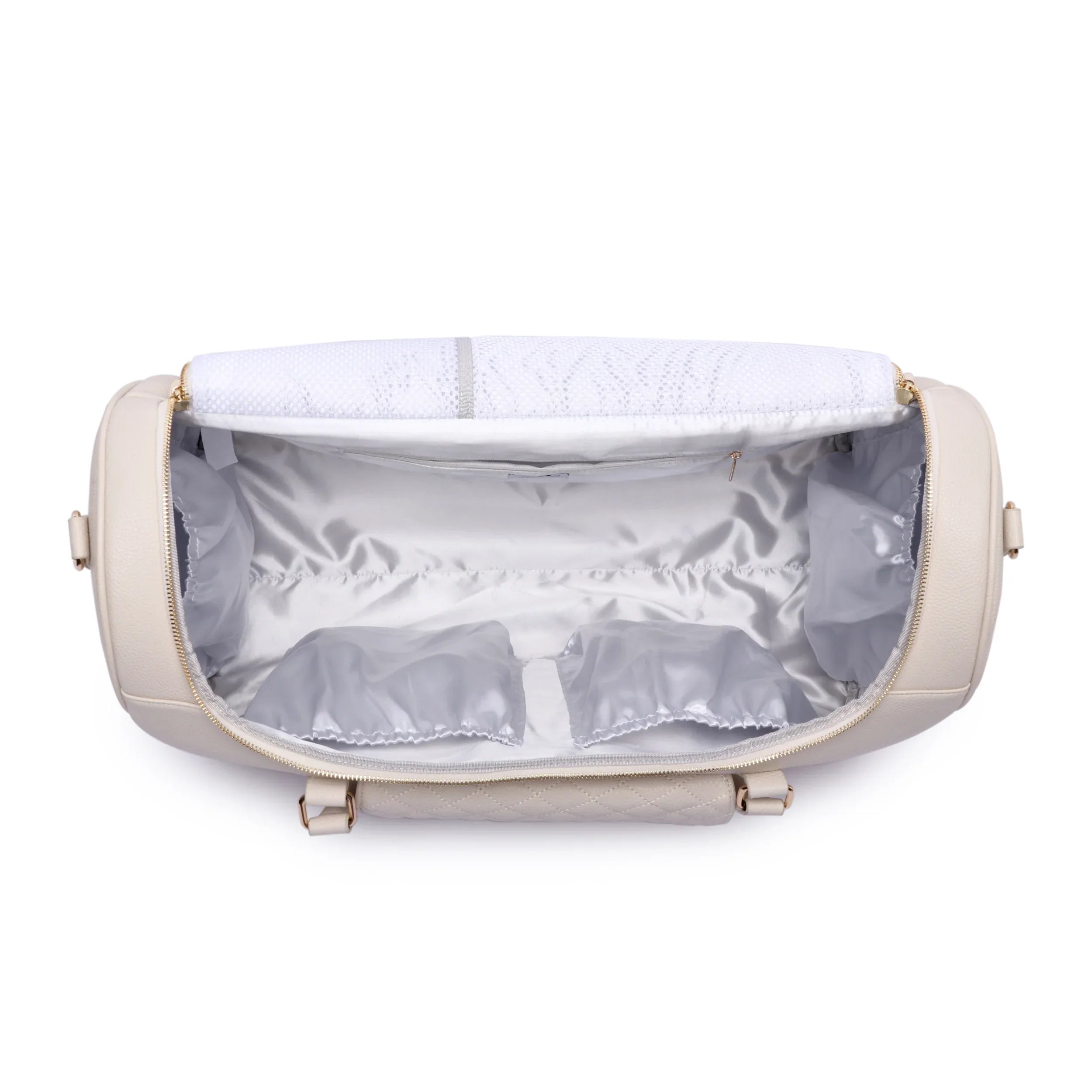 Monaco Travel Bag Pearl White - Luli Bebe