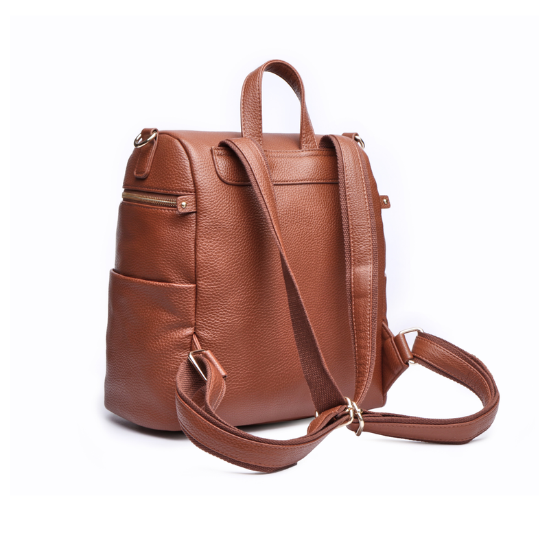 IMPERFECT Petit Monaco Diaper Bag | Caramel Brown - Luli Bebé