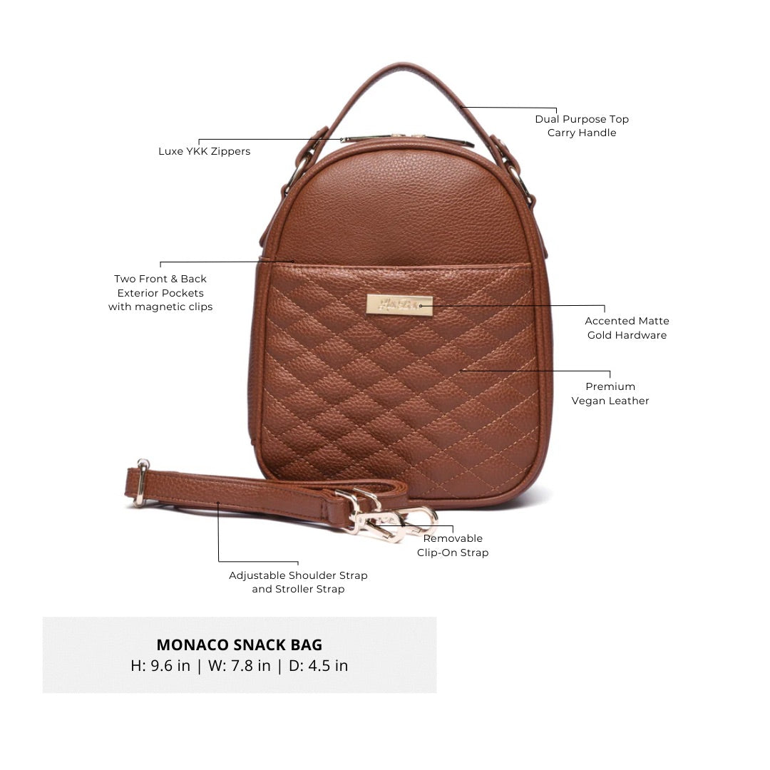 Luli bebe snack bag caramel brown
