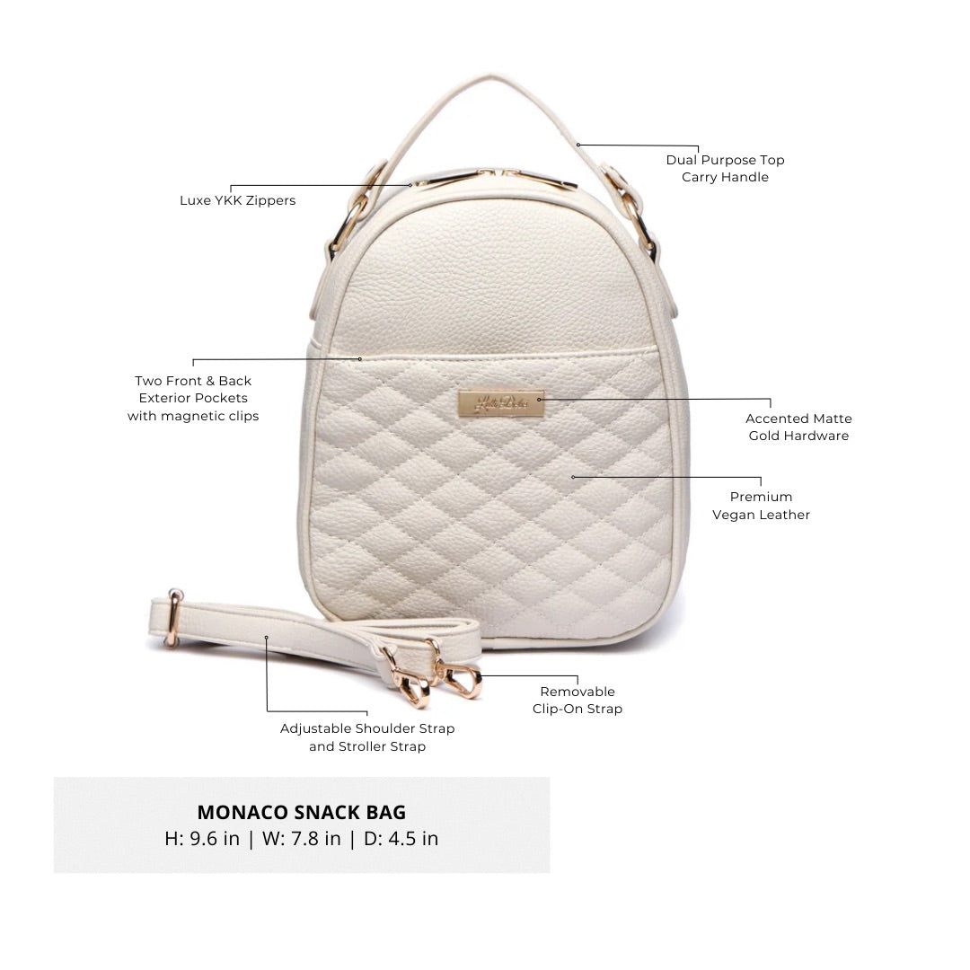 Luli bebe snack bag pearl white