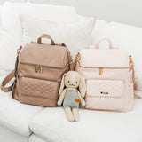 Monaco_Nude_Rose_Diaper_Bag Luli Bebe