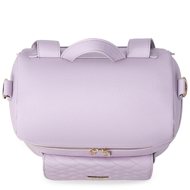 Monaco Lavender Diaper Bag –Top View