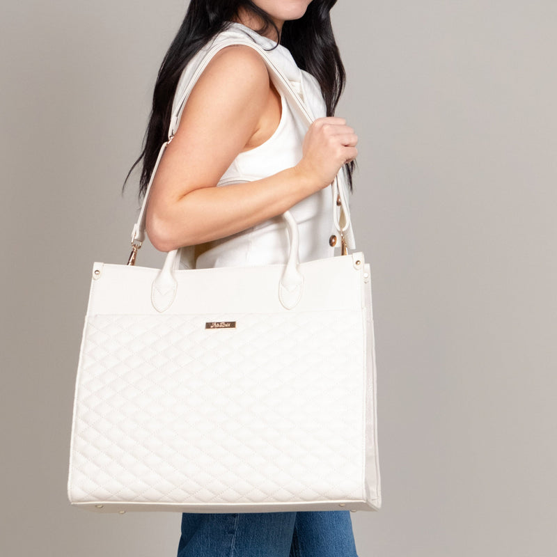 Luli bebe Monaco Tote Bag White