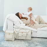 Monaco Travel Bag and Petit diaper in White color - Luli bebe