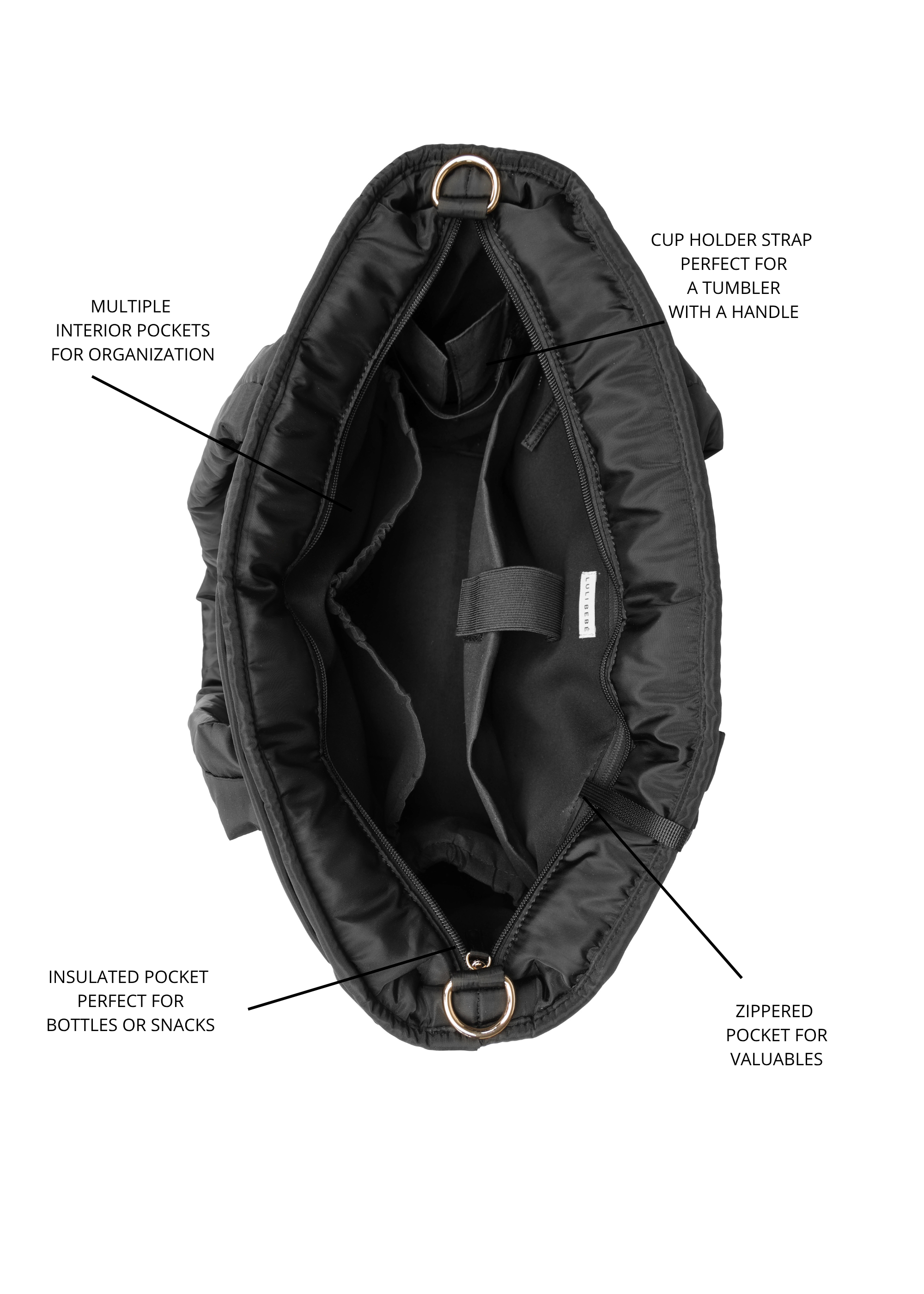 The Infinite Tote - Black by Luli Bebé