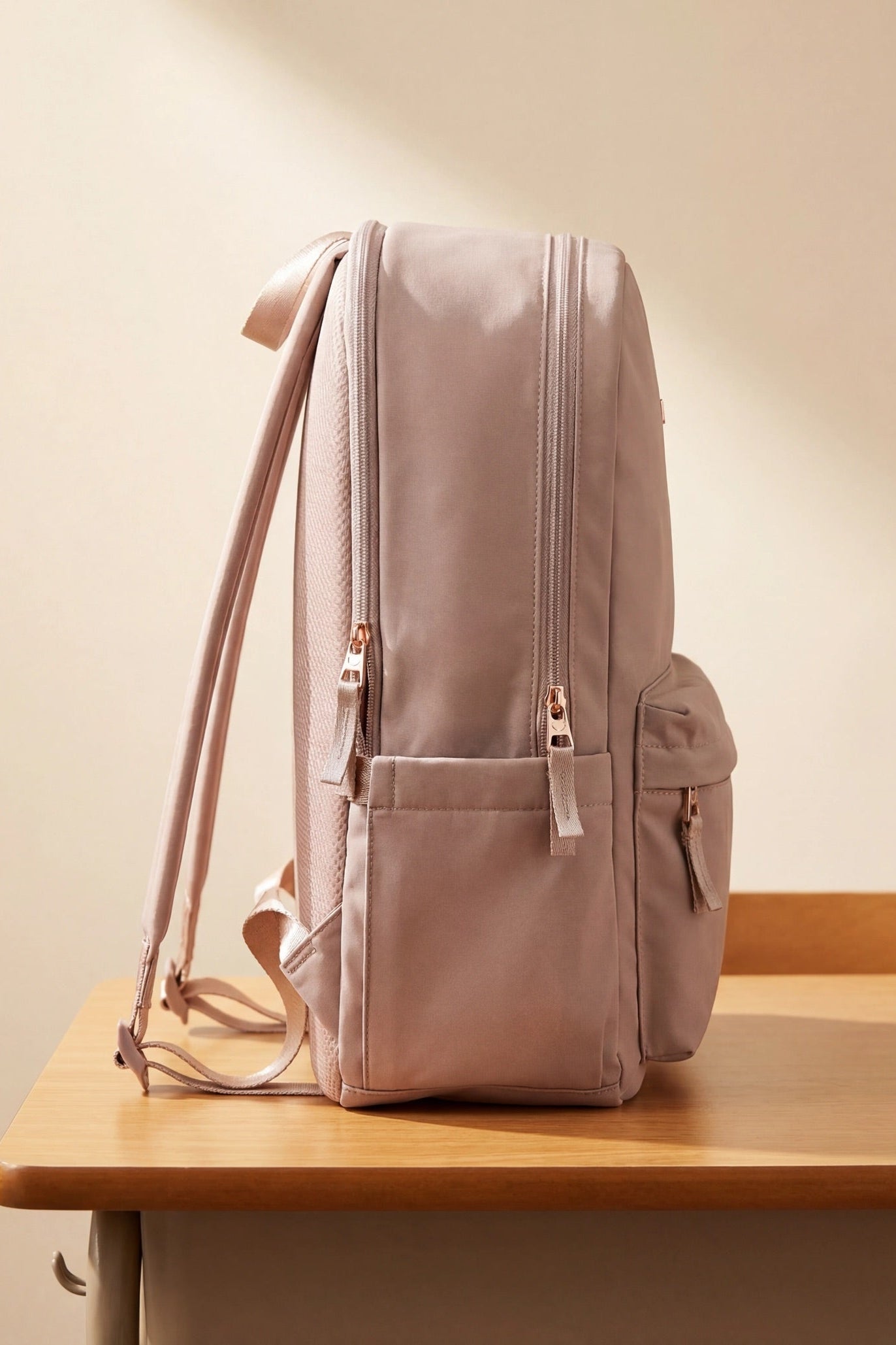 Blush The Daily Backpack Luli Bebe – side view of backpack