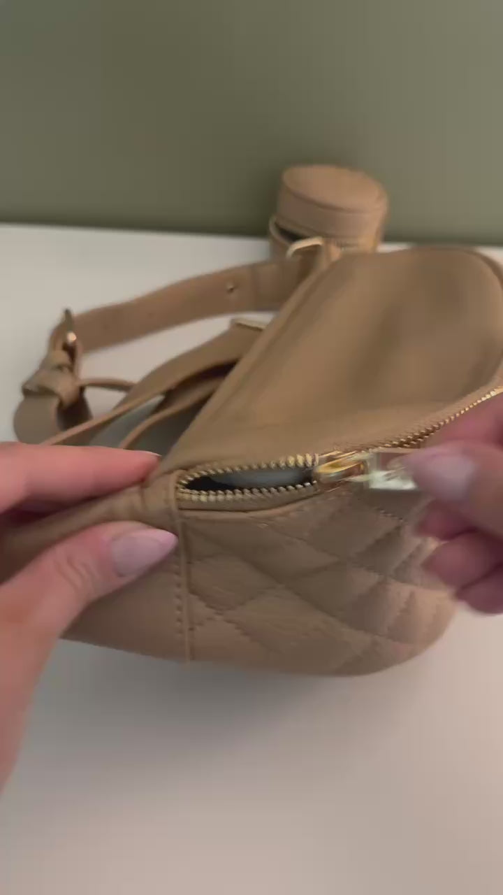Crossbody Sling Bag | Latte Brown