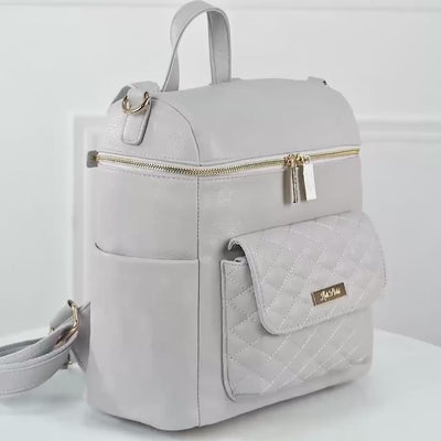 vegan leather diaper bag