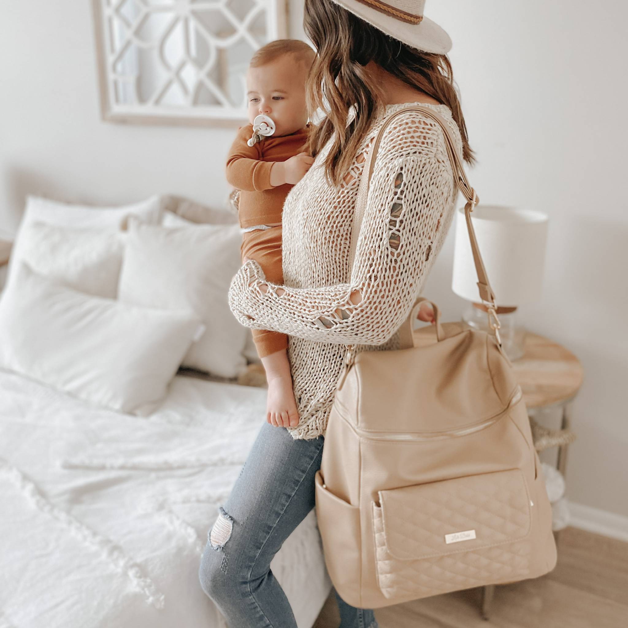 Monaco Diaper Bag | Latte Brown – Luli Bebé