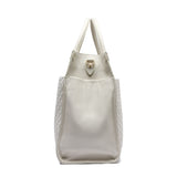 Monaco Tote Bag | Pearl White
