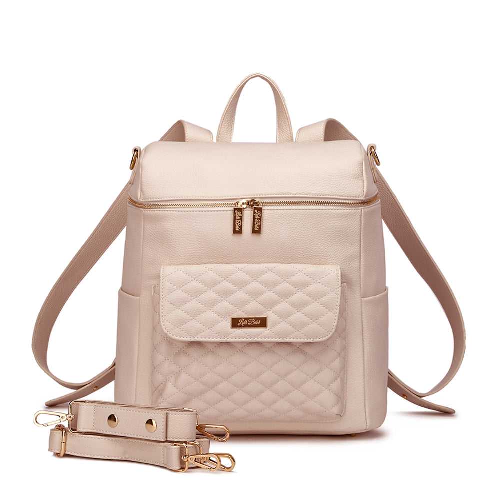 Monaco Diaper Bag Pastel Pink Luli Bebe