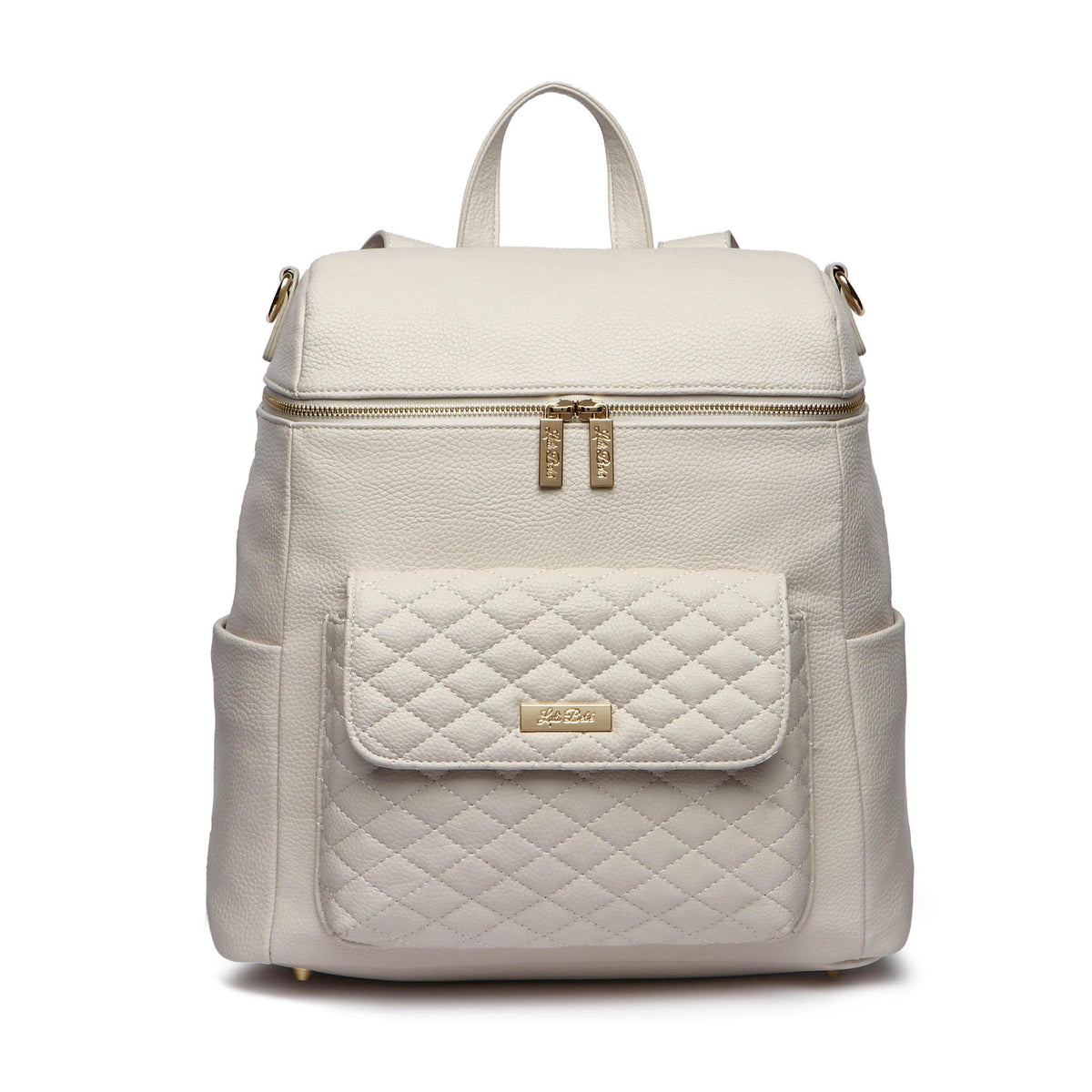 Diaper Bag Backpack for Moms- Pearl White | Luli Bebé display picture 3